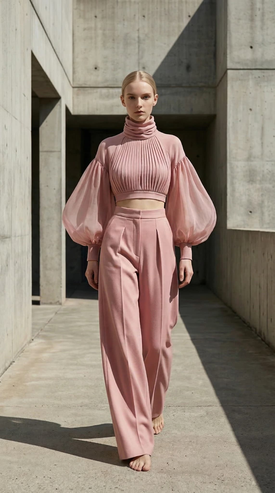 Портретная fashion-съёмка для главного экрана концепт-дизайнера одежды