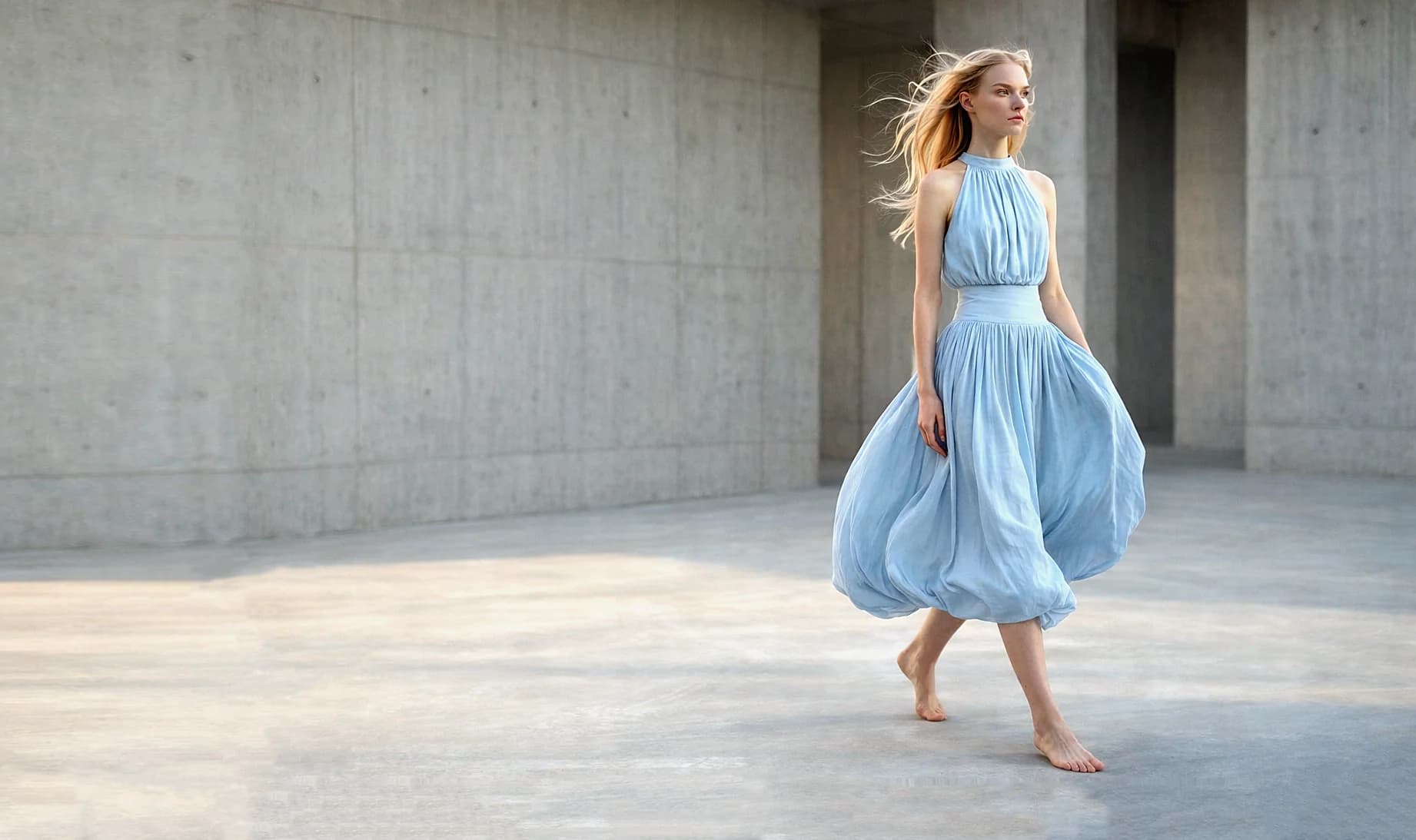 Концепция коллекции одежды LA BRUME, визуальная ДНК бренда, разработка дизайна и fashion-системы